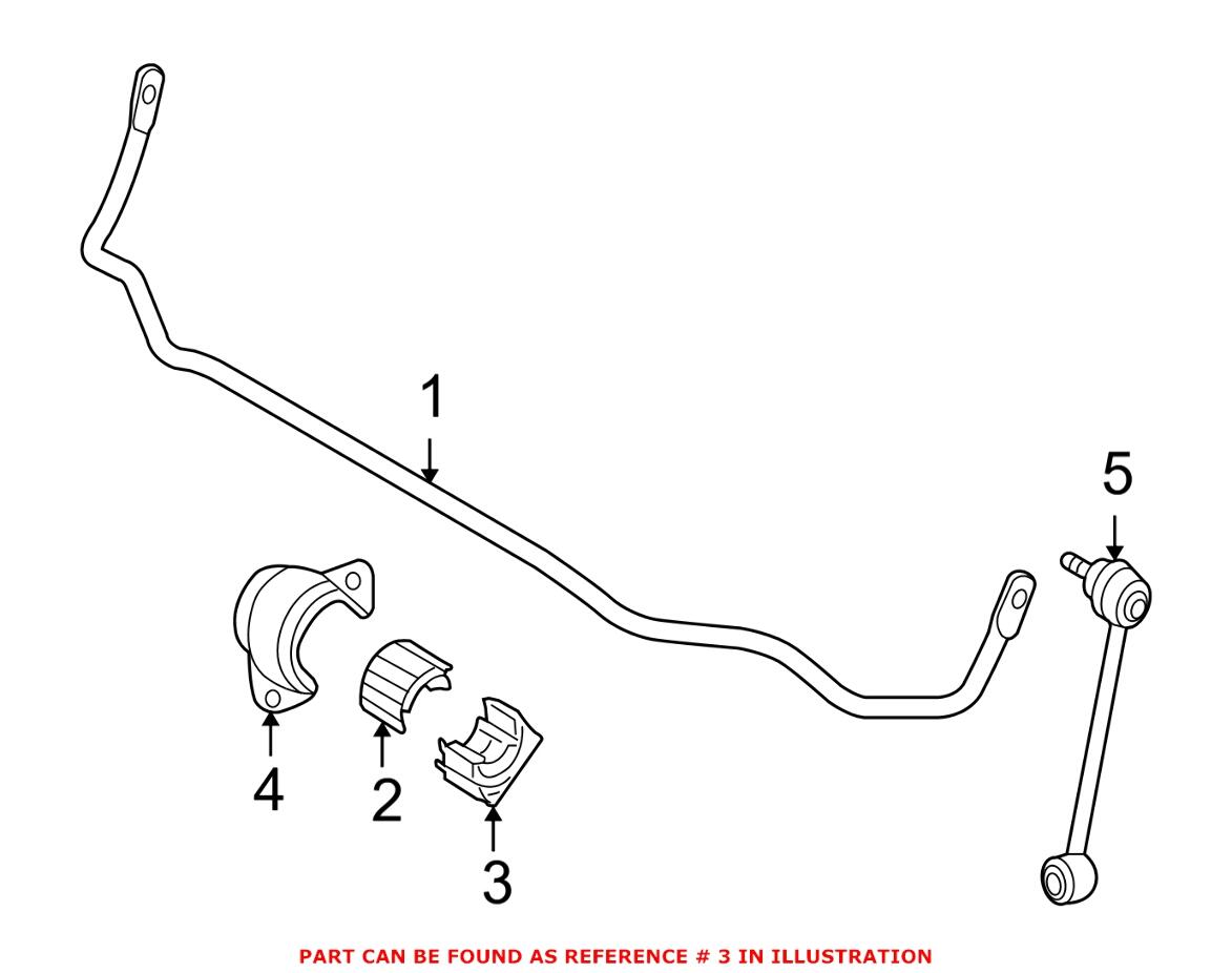 BMW Sway Bar Bushing - Rear (22.5mm) 33552283709